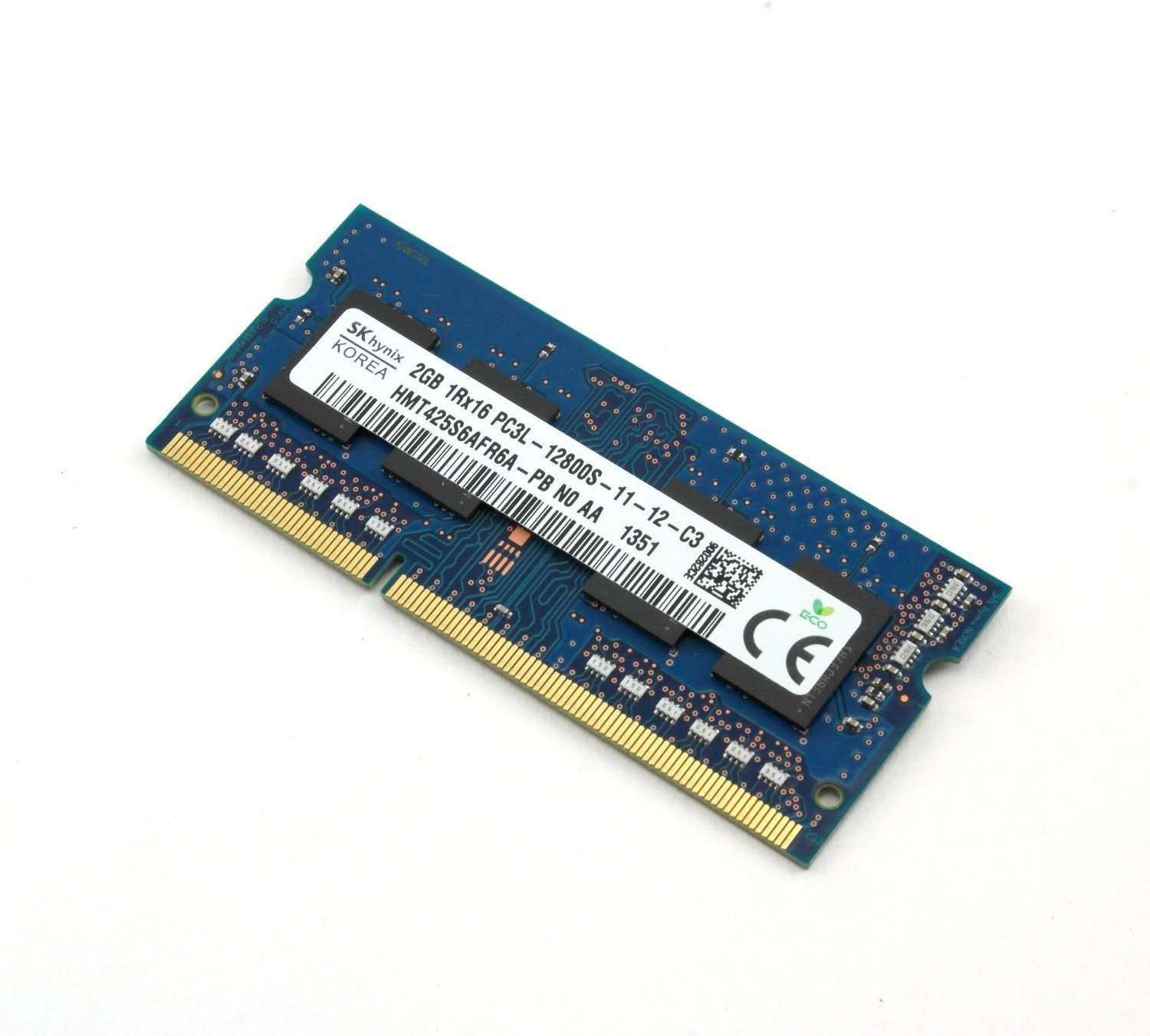 Hynix 2GB PC3-12800 DDR3-1600MHz Non-ECC 204pin Memory Module HMT425S6AFR6A-PB