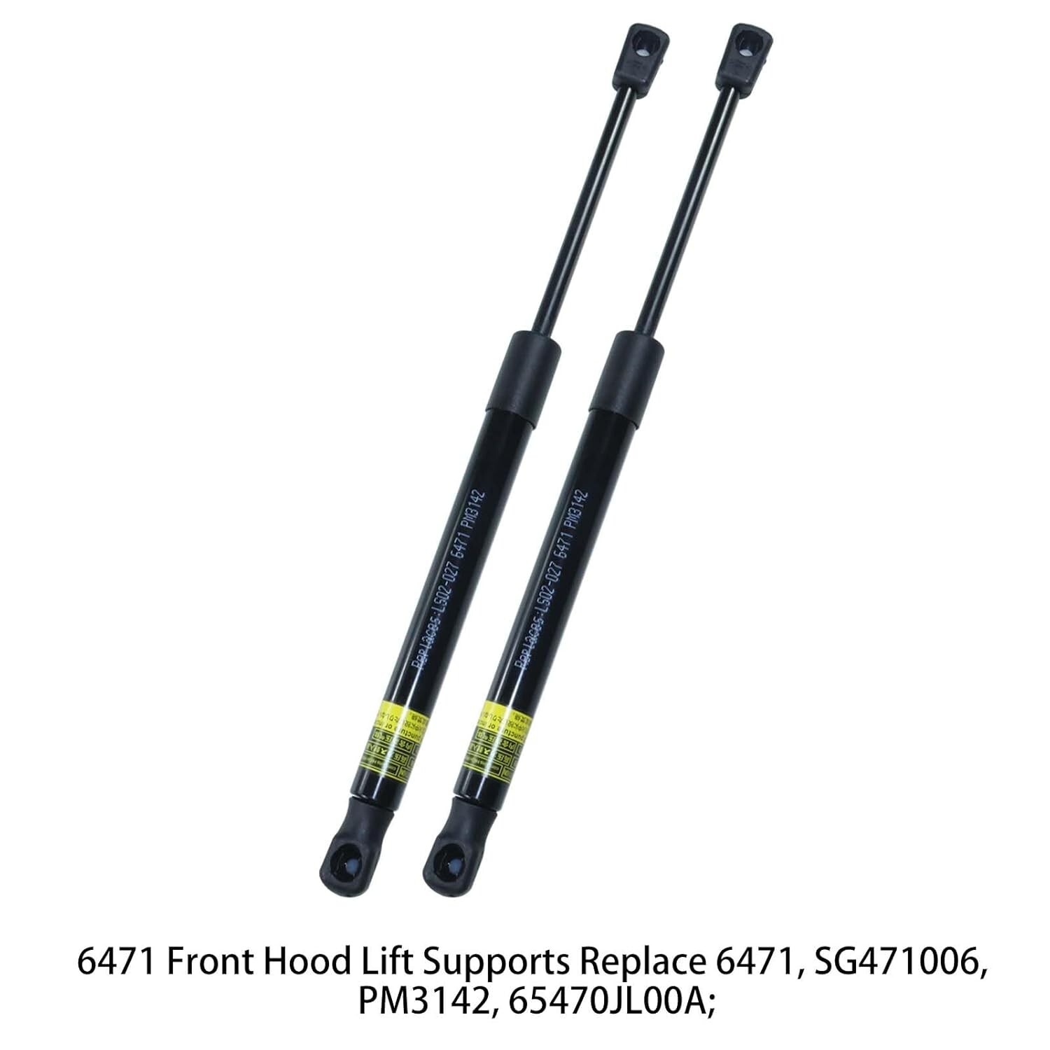 2 Pack 6471 Front Hood Gas Springs Lift Supports Replace SG471006, PM3142 for 20